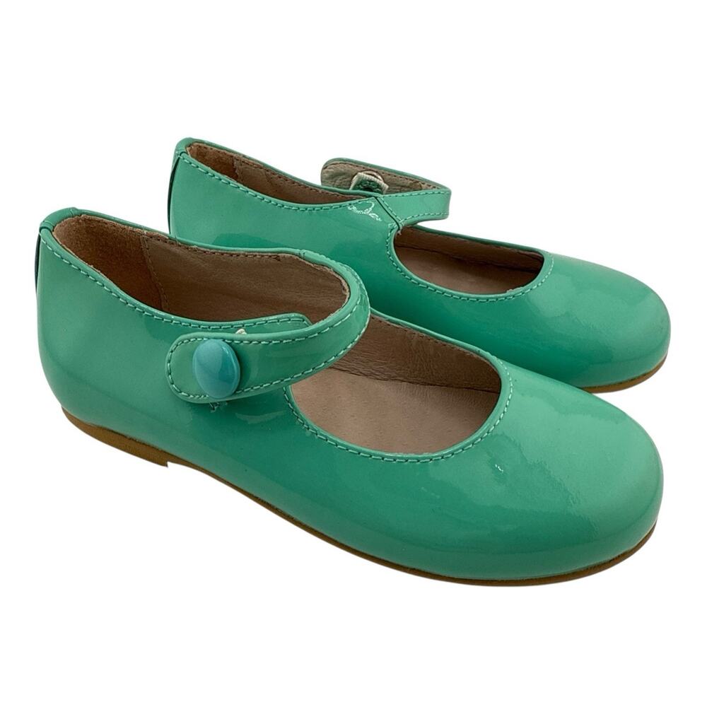 Venettini Toddler Leather Aqua Patent Leather Shoes Size 7.5 or 24 EUR NWOB - Picture 4 of 7
